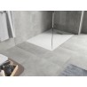 Mexen Hugo pravokutna tuš kada SMC 130 x 80 cm, bijela, inox maskirna ploča - 42108013-X