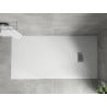 Mexen Hugo brodzik prostokątny SMC 170 x 80 cm, biały, maskownica inox - 42108017-X