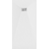 Mexen Hugo brodzik prostokątny SMC 180 x 80 cm, biały, maskownica inox - 42108018-X