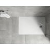 Bac à douche rectangulaire Mexen Hugo SMC 130 x 90 cm, blanc, cache inox - 42109013-X