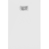 Bac à douche rectangulaire Mexen Hugo SMC 130 x 90 cm, blanc, cache inox - 42109013-X