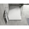 Mexen Hugo rectangular SMC shower tray 140 x 90 cm, white, inox cover - 42109014-X