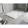 Mexen Hugo rectangular SMC shower tray 140 x 90 cm, white, inox cover - 42109014-X
