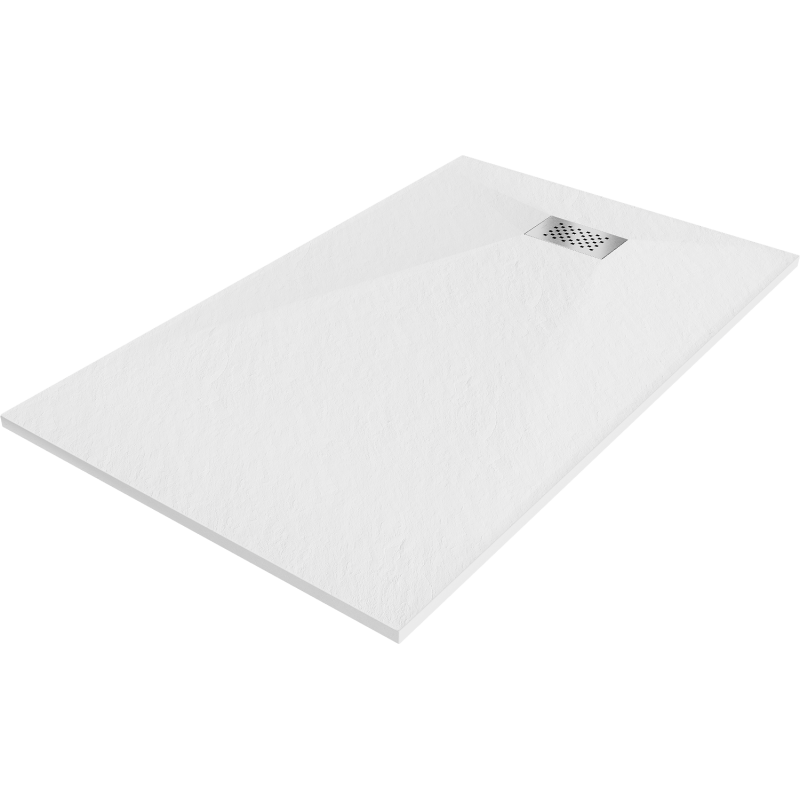 Mexen Hugo rektangulär duschkar SMC 160 x 90 cm, vit, beklädnad inox - 42109016-X