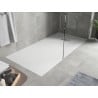 Mexen Hugo receveur de douche rectangulaire SMC 170 x 90 cm, blanc, cache inox - 42109017-X