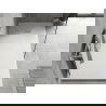 Mexen Hugo rechteckige Duschwanne SMC 170 x 90 cm, weiß, Inox-Abdeckung - 42109017-X