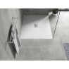 Mexen Hugo rectangular shower tray SMC 130 x 100 cm, white, inox cover - 42101013-X