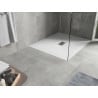Mexen Hugo rechteckige Duschwanne SMC 140 x 100 cm, weiß, Abdeckung inox - 42101014-X
