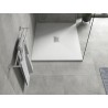 Mexen Hugo rectangular shower tray SMC 130 x 100 cm, white, inox cover - 42101013-X