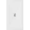 Mexen Hugo rechthoekige SMC douchebak 150 x 100 cm, wit, afdekplaat inox - 42101015-X