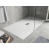 Mexen Hugo pravokutna tuš kada SMC 180 x 100 cm, bijela, maska inox - 42101018-X