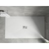 Mexen Hugo pravokutna tuš kada SMC 180 x 100 cm, bijela, maska inox - 42101018-X