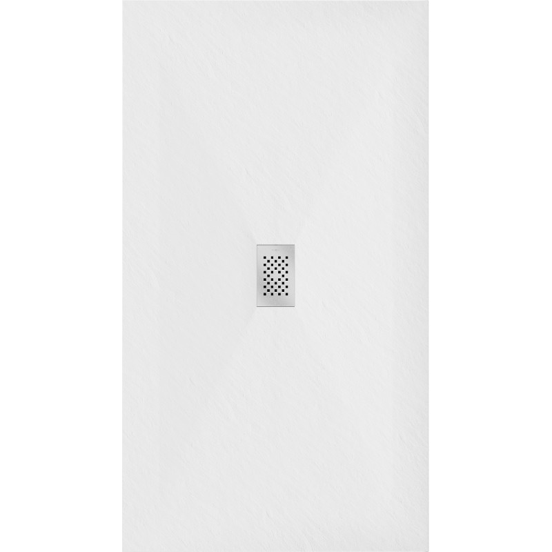Mexen Hugo pravokutna tuš kada SMC 180 x 100 cm, bijela, maska inox - 42101018-X