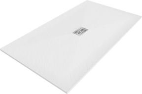Mexen Hugo bac de douche rectangulaire SMC 170 x 100 cm, blanc, cache inox - 42101017-X