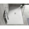 Mexen Hugo rechteckige Duschwanne SMC 200 x 100 cm, weiß, Abdeckung Inox - 42101020-X