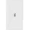 Mexen Hugo bac de douche rectangulaire SMC 170 x 100 cm, blanc, cache inox - 42101017-X