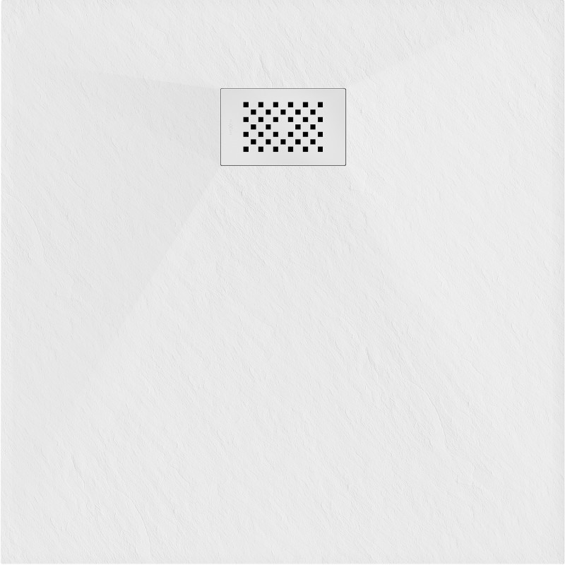 Mexen Hugo vierkante SMC-douchebak 70 x 70 cm, wit, witte afdekking - 42107070-W