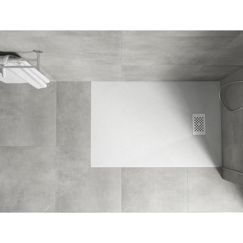 Mexen Hugo ristkülikukujuline dušialus SMC 130 x 70 cm, valge, valge kate - 42107013-W