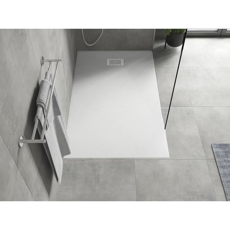 Mexen Hugo rectangular tray SMC 150 x 70 cm, white, white cover - 42107015-W