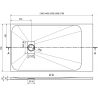 Mexen Hugo rechteckige SMC-Duschwanne 160 x 70 cm, weiß, weiße Abdeckung - 42107016-W