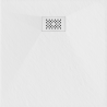 Mexen Hugo vierkante douchebak SMC 80 x 80 cm, wit, witte afdekking - 42108080-W