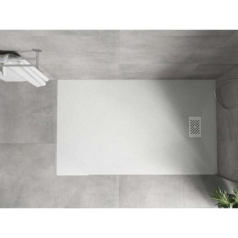 Mexen Hugo pravokutna tuš kada SMC 150 x 80 cm, bijela, bijeli pokrov - 42108015-W