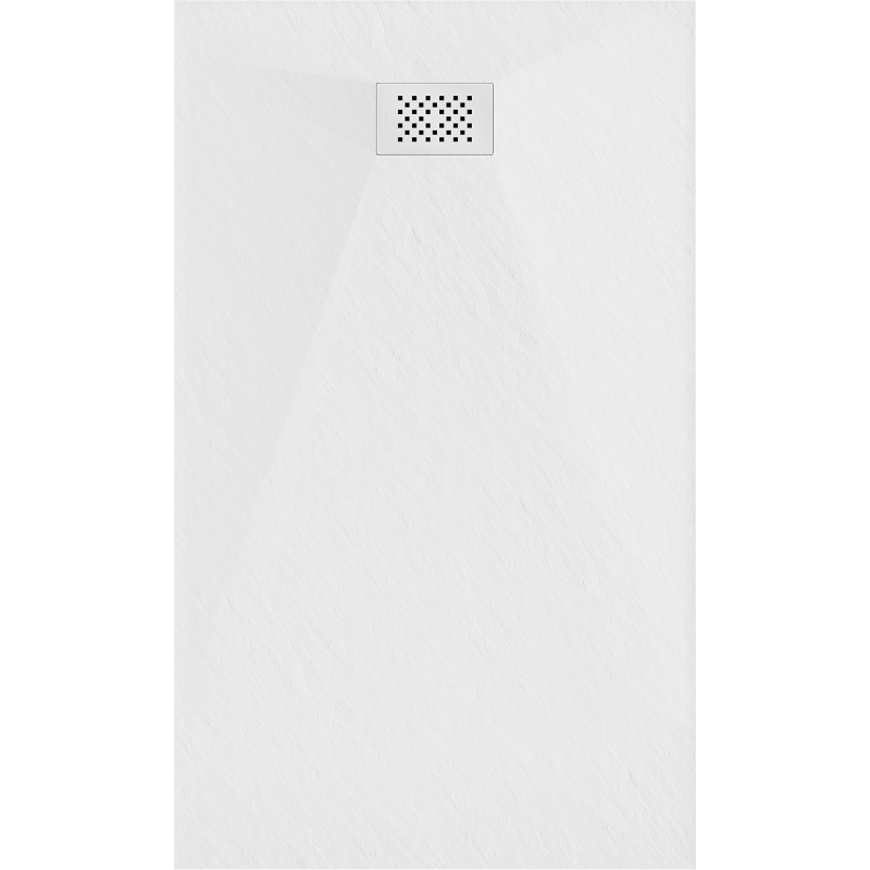 Mexen Hugo brodzik prostokątny SMC 160 x 80 cm, biały, maskownica biała - 42108016-W