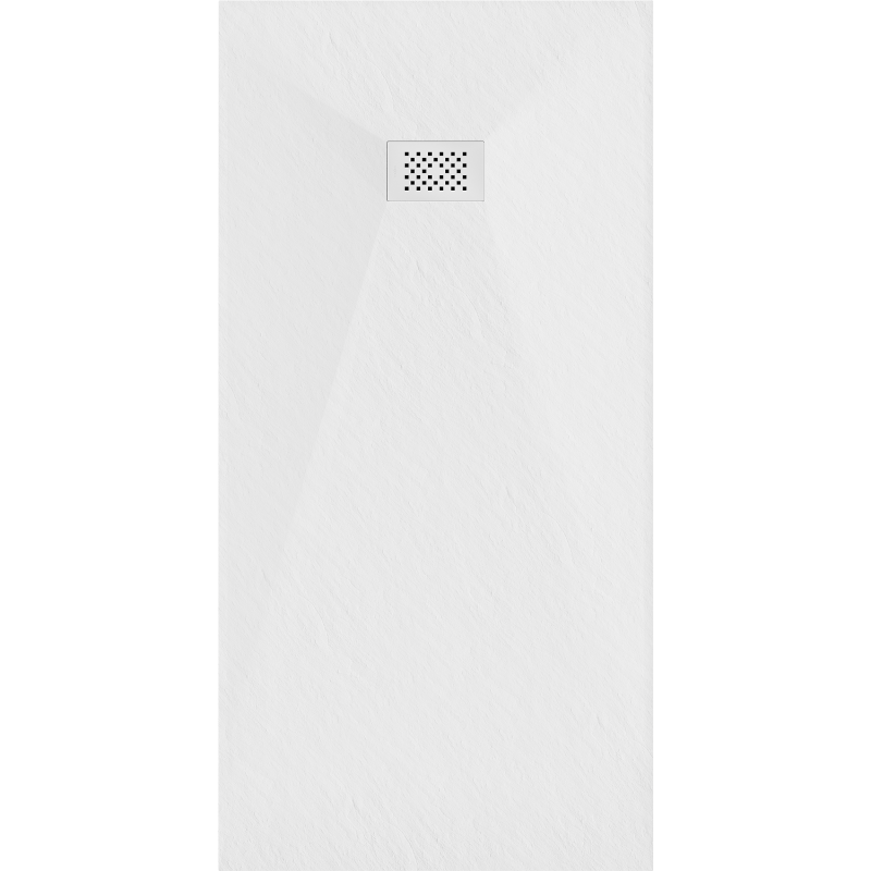 Mexen Hugo brodzik prostokątny SMC 170 x 80 cm, biały, maskownica biała - 42108017-W