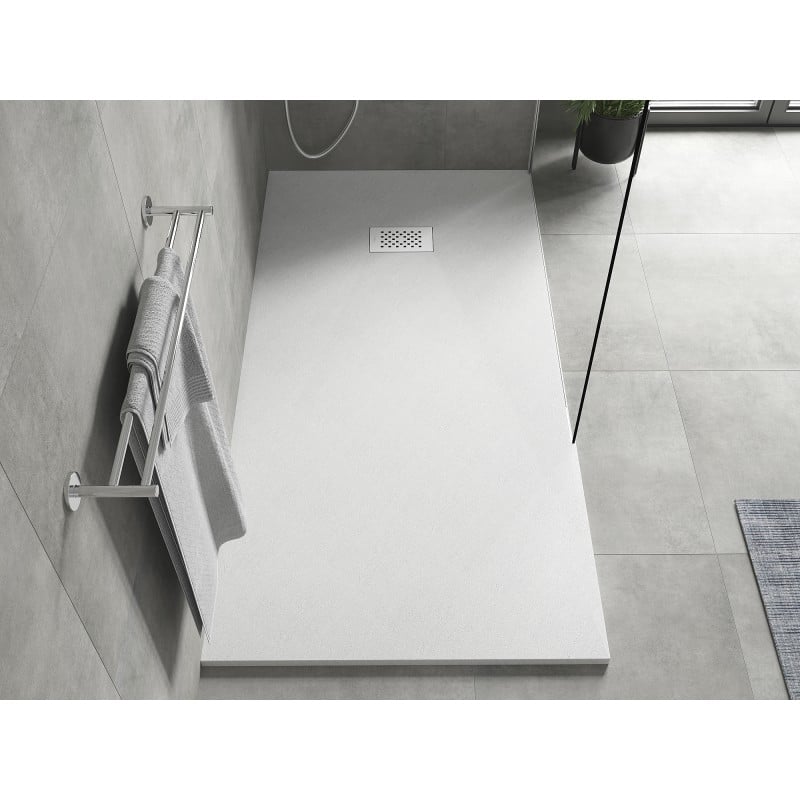 Mexen Hugo rectangular shower tray SMC 170 x 80 cm, white, white cover - 42108017-W