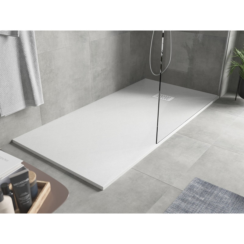 Mexen Hugo receveur de douche rectangulaire SMC 170 x 80 cm, blanc, cache blanc - 42108017-W