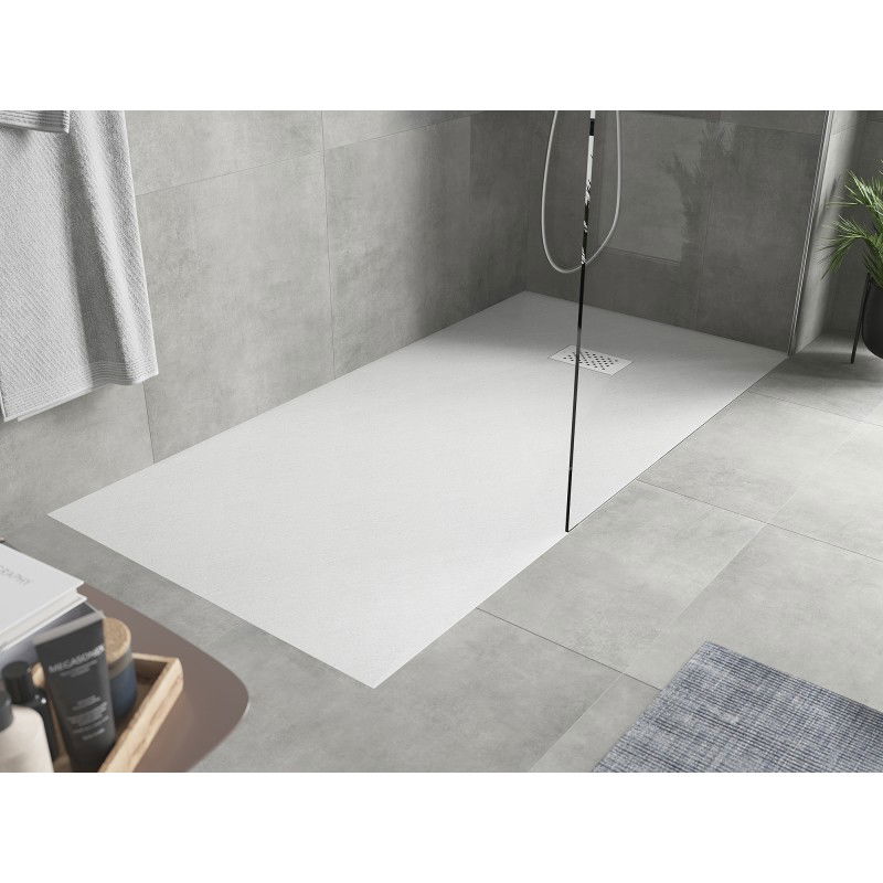 Mexen Hugo base de duche retangular SMC 180 x 80 cm, branca, cobertura branca - 42108018-W