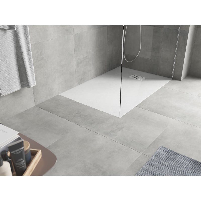 Mexen Hugo Rechteckige Duschtasse SMC 120 x 90 cm, weiß, weiße Abdeckung - 42109012-W