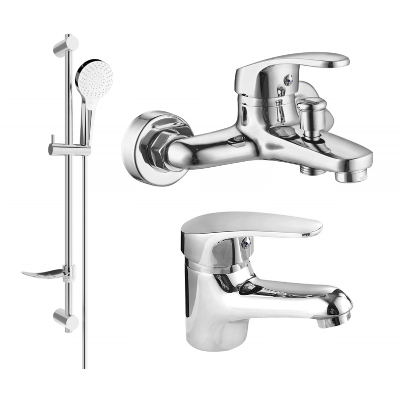 Mexen Erica DF05 Badewannen-Set, Chrom - 746403DF05-00