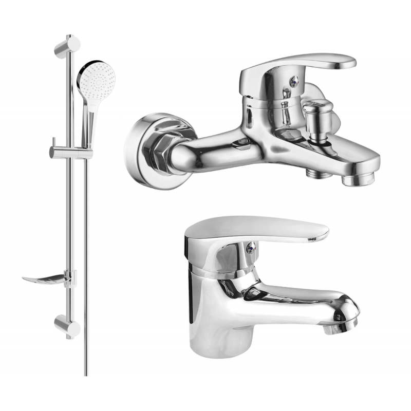 Mexen Erica DF05 bath set, chrome - 746403DF05-00