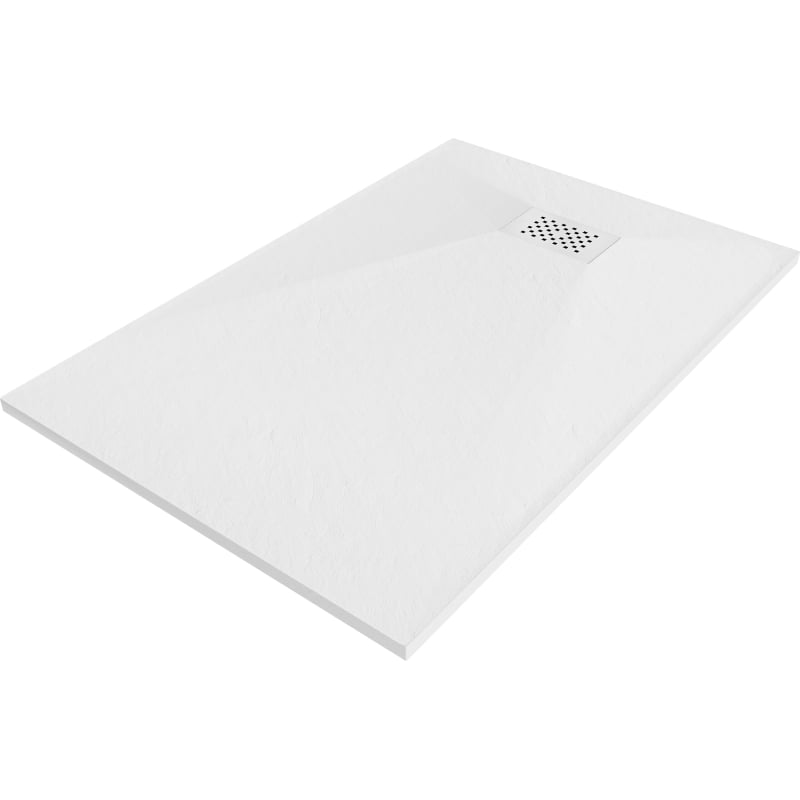 Mexen Hugo rectangular shower tray SMC 130 x 90 cm, white, white cover - 42109013-W