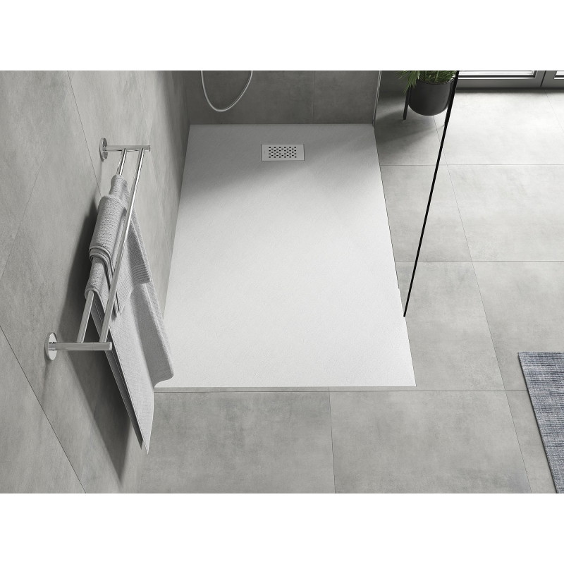 Mexen Hugo rectangular SMC shower tray 160 x 90 cm, white, white cover - 42109016-W