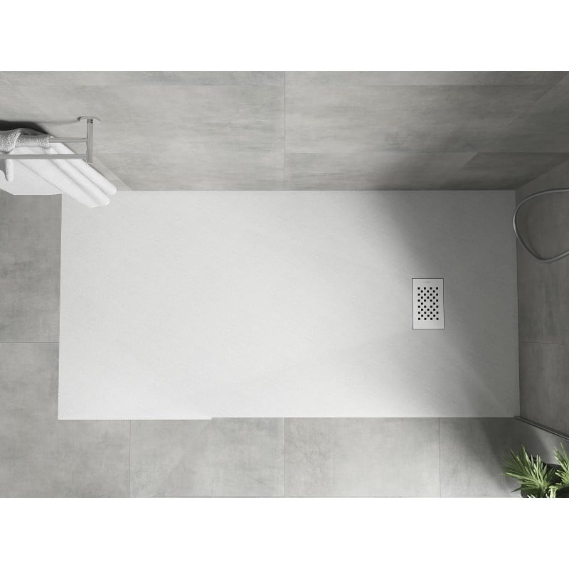 Mexen Hugo brodzik prostokątny SMC 170 x 90 cm, biały, maskownica biała - 42109017-W