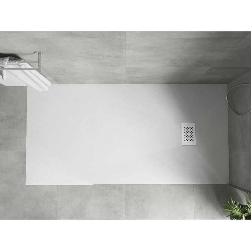 Mexen Hugo ορθογώνιος ντουζιέρα SMC 170 x 90 cm, λευκή, κάλυμμα λευκό - 42109017-W