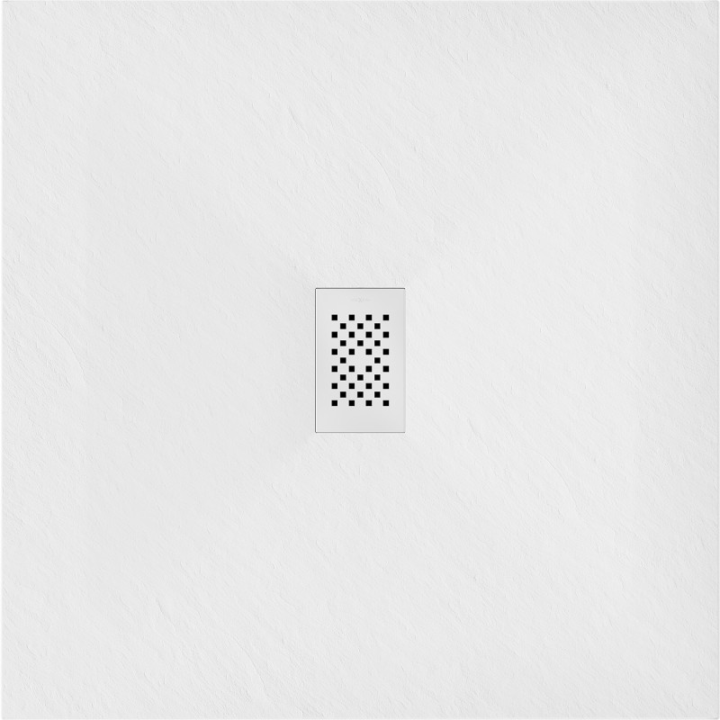 Mexen Hugo plato de ducha cuadrado SMC 100 x 100 cm, blanco, tapa blanca - 42101010-W