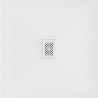 Mexen Hugo plato de ducha cuadrado SMC 100 x 100 cm, blanco, cubierta blanca - 42101010-W