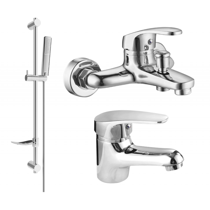 Mexen Erica DF72 bath set, chrome - 746403DF72-00