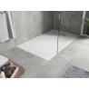 Receveur de douche rectangulaire Mexen Hugo SMC 140 x 70 cm, blanc, cache doré - 42107014-G