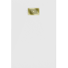 Mexen Hugo rechteckige Duschwanne SMC 100 x 80 cm, weiß, goldene Abdeckung - 42108010-G