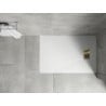 Mexen Hugo rechteckige Duschwanne SMC 100 x 80 cm, weiß, goldene Abdeckung - 42108010-G