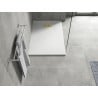 Mexen Hugo rechteckige Duschwanne SMC 100 x 80 cm, weiß, goldene Abdeckung - 42108010-G