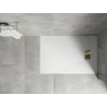 Mexen Hugo rectangular SMC shower tray 120 x 80 cm, white, gold cover - 42108012-G