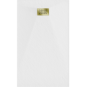 Mexen Hugo rechteckige Duschwanne SMC 140 x 80 cm, weiß, goldene Abdeckung - 42108014-G