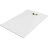 Mexen Hugo rechteckige Duschwanne SMC 140 x 80 cm, weiß, goldene Abdeckung - 42108014-G