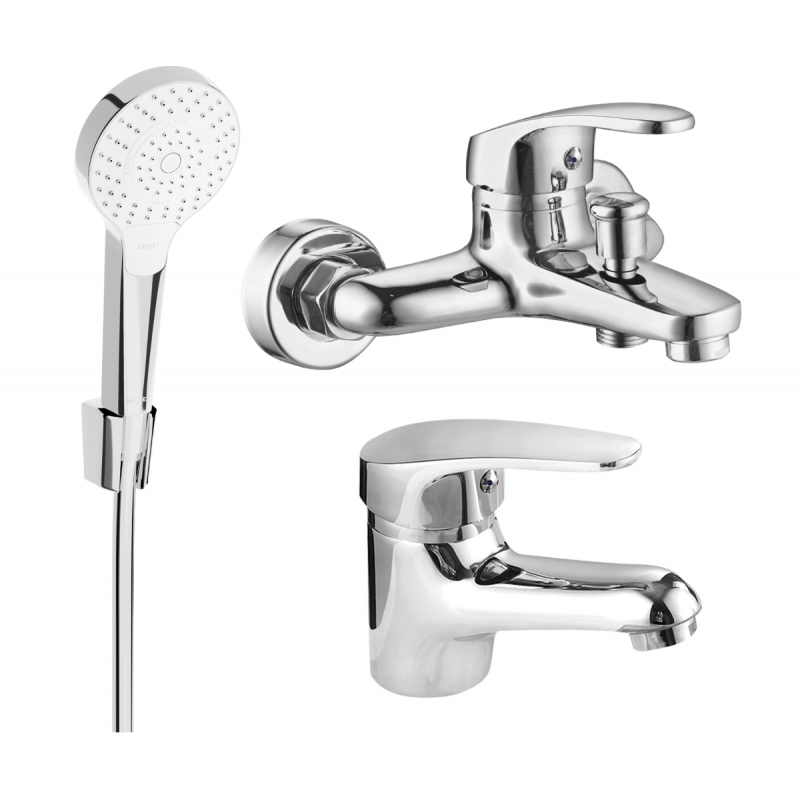 Mexen Erica R05 badkarsset, krom - 746403R05-00