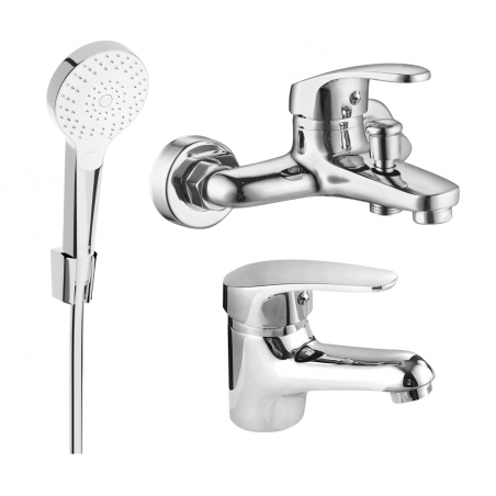Mexen Erica R05 bathtub set, chrome - 746403R05-00